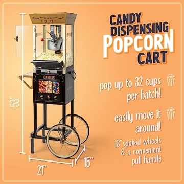 Nostalgia Vintage Popcorn Cart for Incredible Family Fun