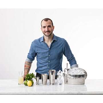 Crafthouse by Fortessa Professional Barware by Charles Joly Stainless Steel and Glass Smoking Box with Handheld Smoker for Cocktail/Beverage/Cheese/Food, Clear/Black