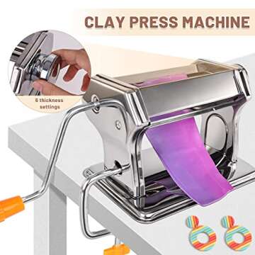 Yofuly Polymer Clay Press Machine & Cutter Set for Jewelry Making