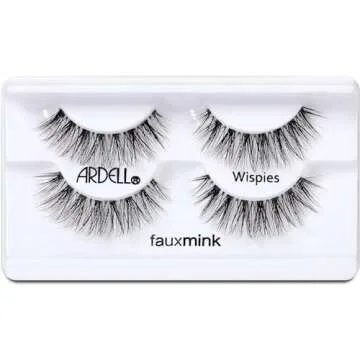 Ardell Faux Mink Wispies False Eyelashes, Light Volume, Short Length, Vegan Friendly, 2 Pairs (Pack ...
