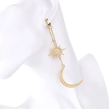 Stunning Sun Moon Stars Drop Earrings for Women