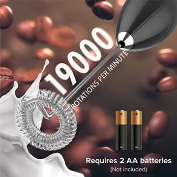 PowerLix Handheld Milk Frother for Coffee and Beverages