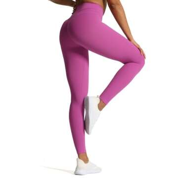Aoxjox High Waisted Tummy Control Leggings for Women