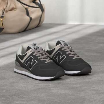 New Balance Women's 574 V3 Sneaker - Sustainably Stylish Comfort in Black/White