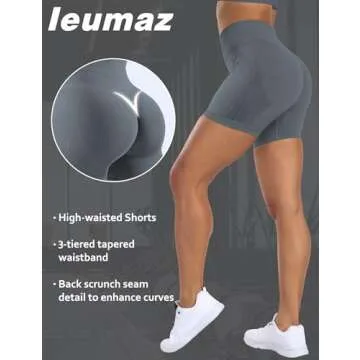 Ieumaz Amplify Women’s Seamless Scrunch Shorts for Workouts