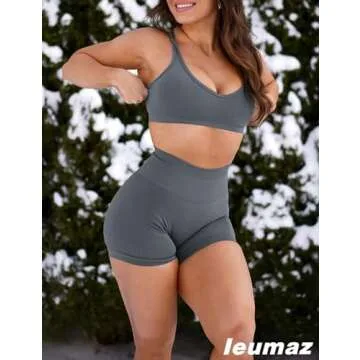 Ieumaz Amplify Women’s Seamless Scrunch Shorts for Workouts