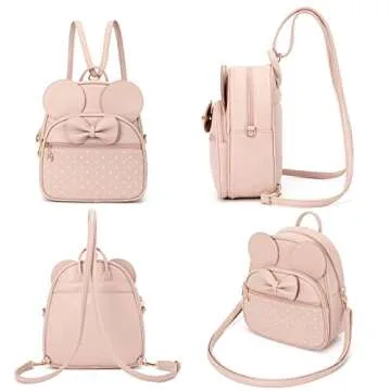 KL928 Polka Dot Mini Backpack for Girls & Women