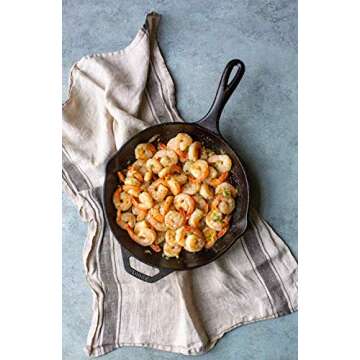Lodge Chef Collection 10 Inch Cast Iron Chef Style Skillet. Seasoned and Ready for the Stove, Grill or Campfire. Made from Quality Materials for a Lifetime of Sautéing, Baking, Frying and Grilling