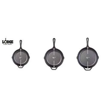 Lodge 10 Inch Chef Style Skillet for All Cooking Needs