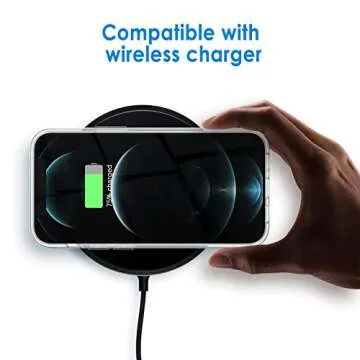 JETech iPhone 12 Pro Max Case - Clear, Shockproof Design