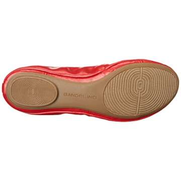 Bandolino Women's Edition Ballet Flat, Red, 8