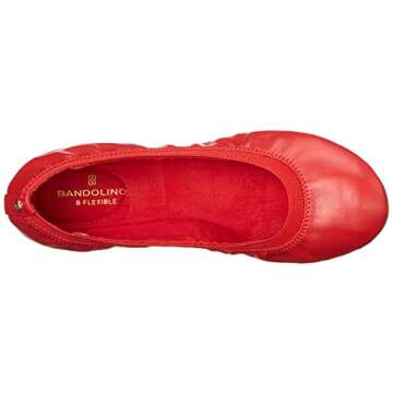 Bandolino Women's Edition Ballet Flat, Red, 8