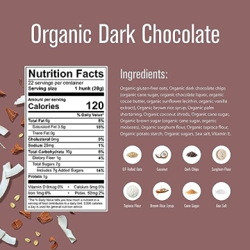Heavenly Hunks Organic Oatmeal Dark Chocolate Snack