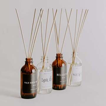 Sweet Water Decor | Reed Diffuser Set | Lavender & Sage Scent For Home and Office | Lasts For 3+ Months | Premium Fragrance Oils | Made In The USA