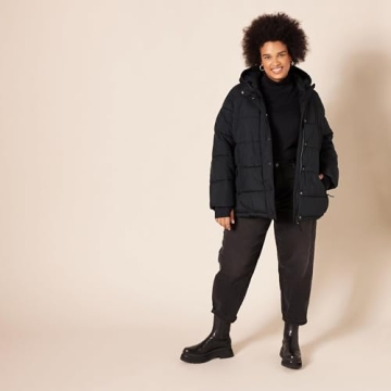 Heavyweight Hooded Puffer Coat for Winter Comfort