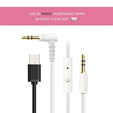 Riwbox CT-7 Cat Ear Bluetooth Headphones, LED Light Up Bluetooth Wireless Over Ear Headphones with Microphone and Volume Control for Travel/School/Smartphones/Laptop/PC/TV