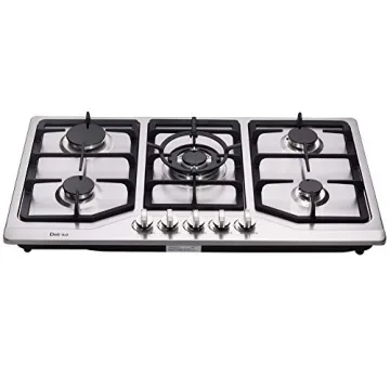 Deli-kit 34 Inch Dual Fuel Gas Cooktop 5 Burners