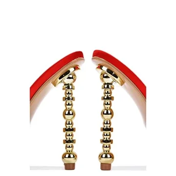 Cape Robbin Salsa Red Heels with Stylish Bow for Women