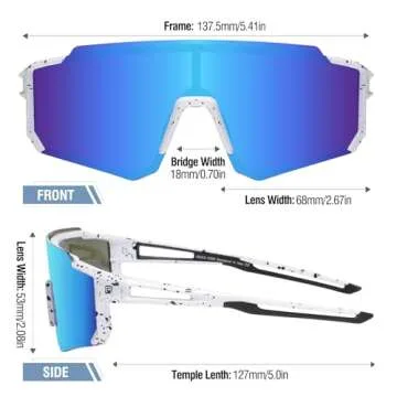 DUCO Polarized Kids Sunglasses Youth Sports Cycling Shades Lightweight Frame UV400 Child Boys Girls Baseball SunGlasses DK310
