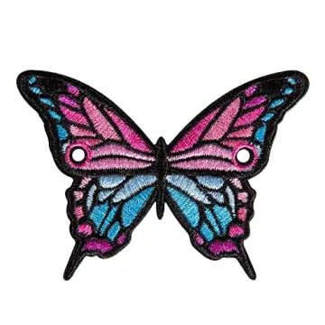 C SEVEN C7skates Shoe Lace Charm Accessory Decoration (Pink Butterfly)