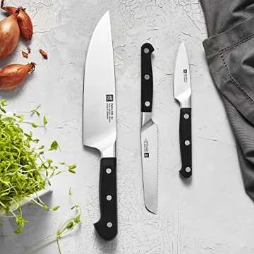 ZWILLING Pro 3-pc Knife Set for Precision Cooking Essentials
