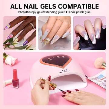 CHRISTINE SHELLY UV LED Nail Lamp for Professional Nails