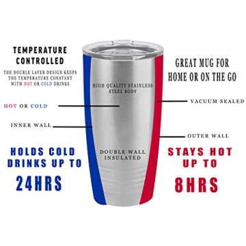 Rogue River Tactical Funny Police Officer Travel Tumbler 20 Oz