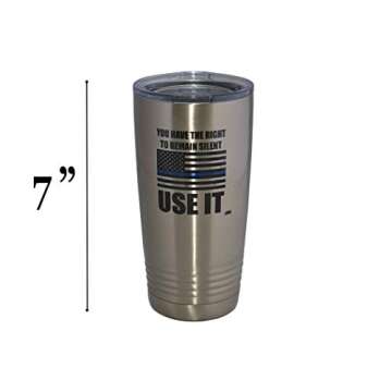 Rogue River Tactical Funny Police Officer Travel Tumbler 20 Oz