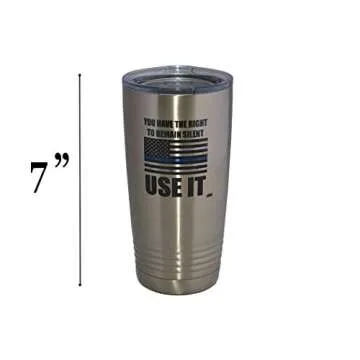 Rogue River Tactical Funny Police Officer Travel Tumbler 20 Oz