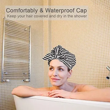 Stylish VVolf Shower Cap for Women | Long Hair Protection
