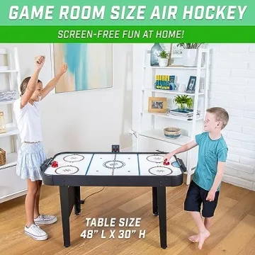 GoSports Air Hockey Table for Kids with LED Scoreboard