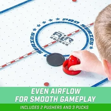 GoSports Air Hockey Table for Kids with LED Scoreboard
