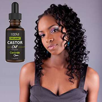 Organic Castor Oil - For Hair, Eyelashes, and Eyebrows Growth 1 oz 30ml