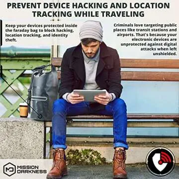 Mission Darkness Faraday Tote 15L - Waterproof Signal Blocking Dry Bag