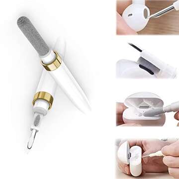 GOALSEN ECP4in1 for Airpod Cleaner Kit Equipped with a Flocked Sponge a Metal Pen Tip 2 High-Density...