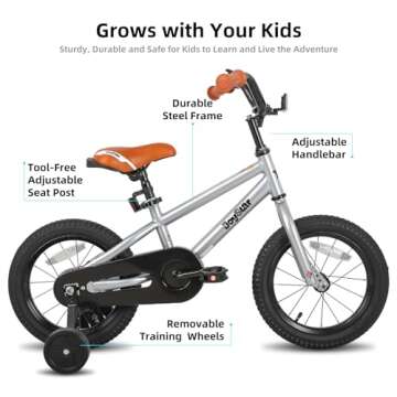 JOYSTAR 14 Inch Kids Bike for 3 4 5 Years Boys Girls Gifts Bikes Unisex Children Bicycles with Train...