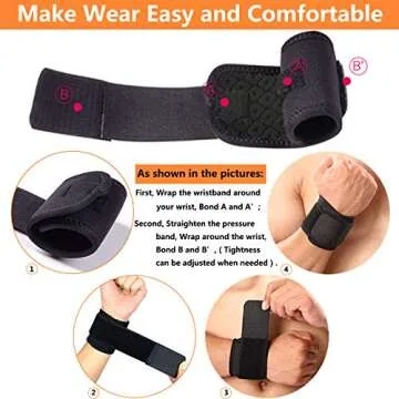 Wrist Brace 2 PACK for Carpal Tunnel Support and Pain Relief