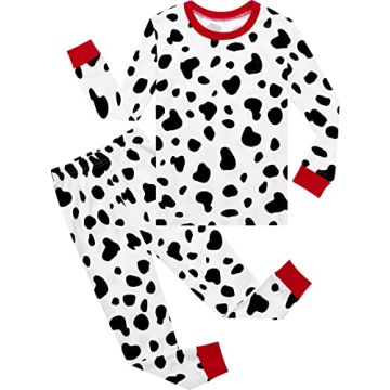 A&J DESIGN Toddler Dalmatian Pajamas for Girls Boys Animal Funny Sleepwear 100 Days of School Shirt ...