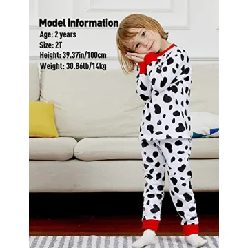 Toddler Dalmatian Pajamas Sleepwear for Kids Comfort