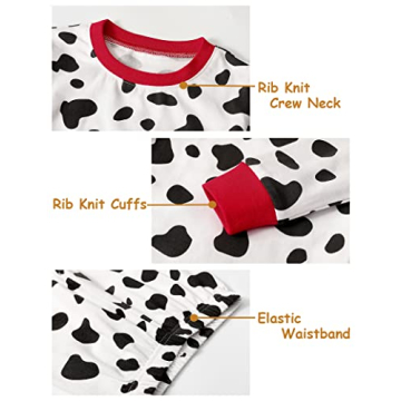 Toddler Dalmatian Pajamas Sleepwear for Kids Comfort