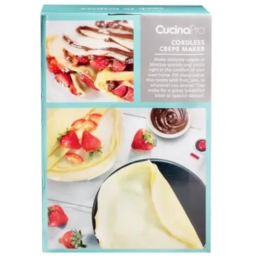 CucinaPro Electric Crepe Maker for Easy Delicious Meals