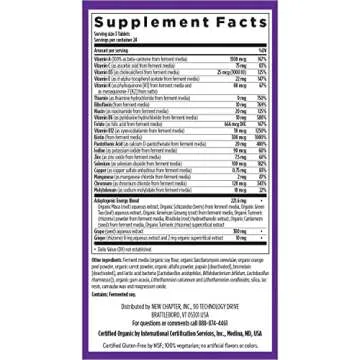 New Chapter Energizing Multivitamin for Balanced Energy and Health