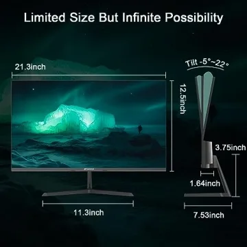 SANSUI 24 inch IPS Monitor with Built-In Speakers