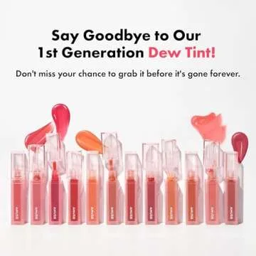 Amuse Dew Lip Tint 13 Boksoonga - Lightweight, Dewy Hydration