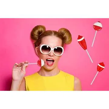 Fruidles Fishing Bobber Lollipops 12 Pack Fun Suckers