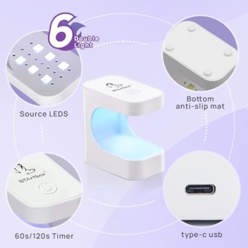 BTArtboxnails Nail Tips Builder Gel for Long Lasting Nails