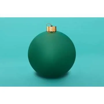 Elf Logic 24” Yardament - Large Inflatable Oversized Christmas Ornament - Outdoor Christmas Decoration - Use as Festive Christmas Yard Decoration (Green)