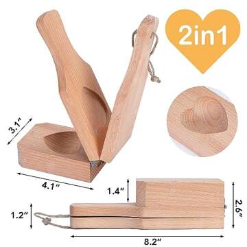 Gartely Heart Shaped Plantain Press for Stuffed Tostones