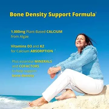 Garden of Life Calcium Supplement - Living Calcium Advanced Formula, D3, K2 and Magnesium for Absorption, 120 Vegetarian Caplets