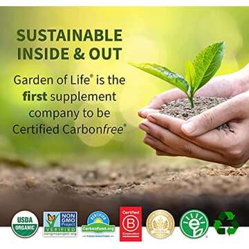 Garden of Life Calcium Supplement - Living Calcium Advanced Formula, D3, K2 and Magnesium for Absorption, 120 Vegetarian Caplets